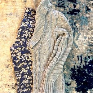 Grey and navy outfit